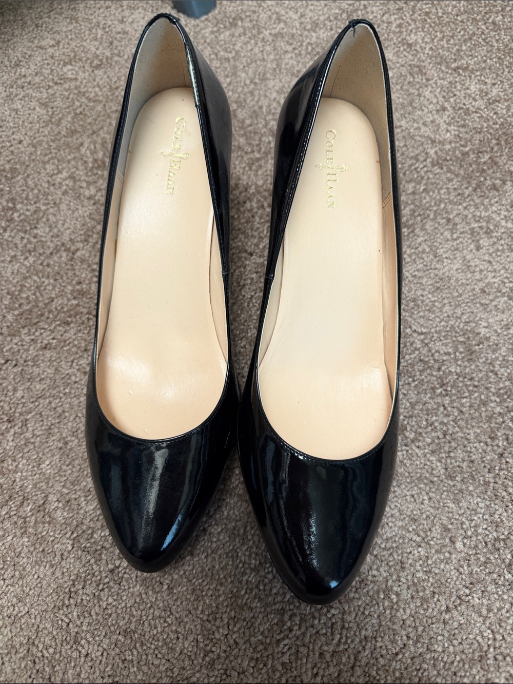 Cole Haan Black Patent Leather Pointed Pumps